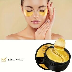 🆕 24K Golden Eye Masks, Hydrating Under Eye Patches, Collagen Hyaluronic Acid